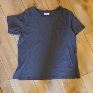 Madewell Gray Short Sleeve Crew Neck Tee